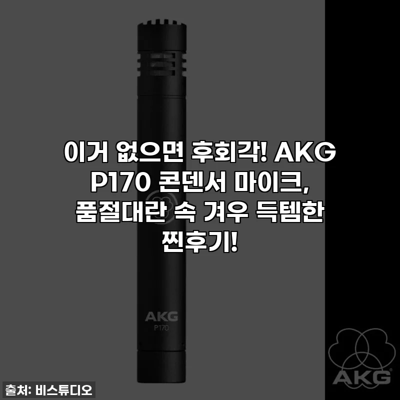이거 없으면 후회각! AKG P170 콘덴서 마이크, 품절대란 속 겨우 득템한 찐후기!