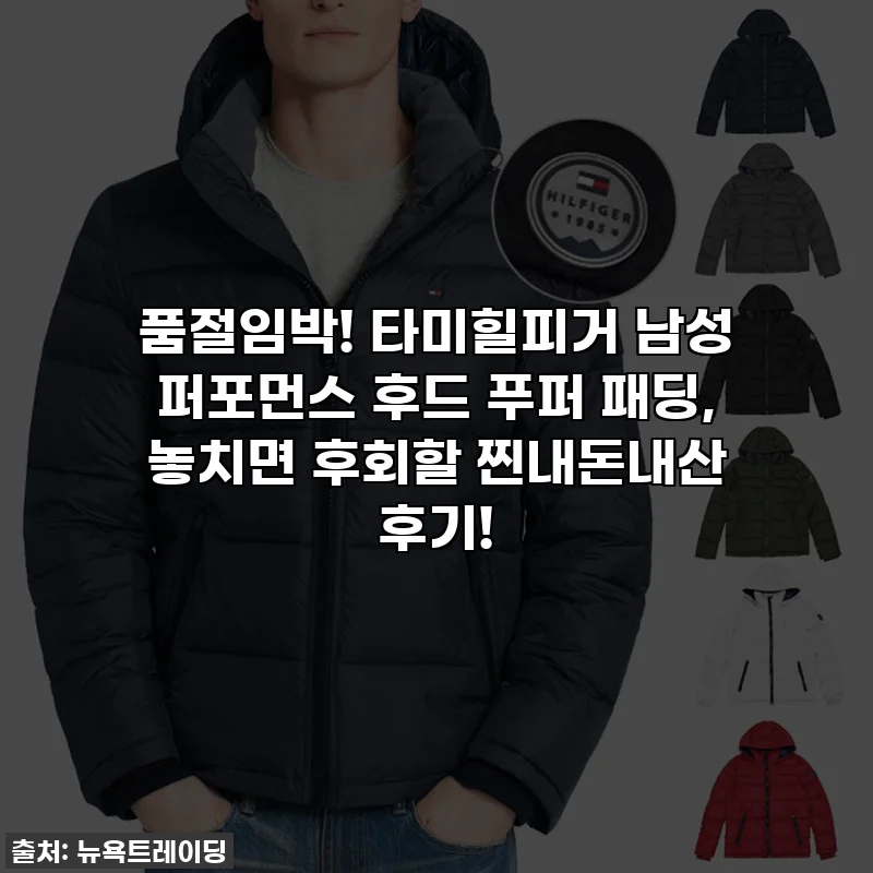 🔥 품절임박! 타미힐피거 남성 퍼포먼스 후드 푸퍼 패딩, 놓치면 후회할 찐내돈내산 후기!
