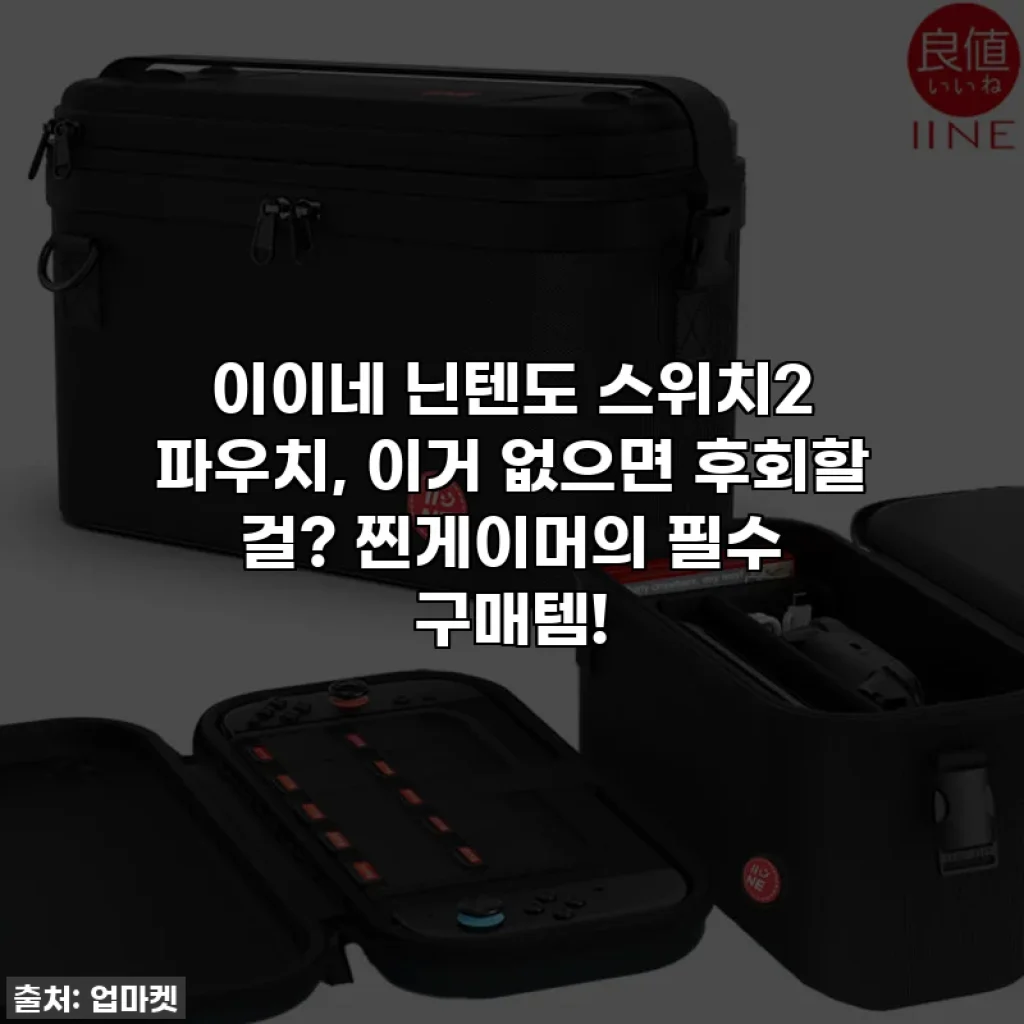 이이네 닌텐도 스위치2 파우치, 이거 없으면 후회할 걸? 찐게이머의 필수 구매템!