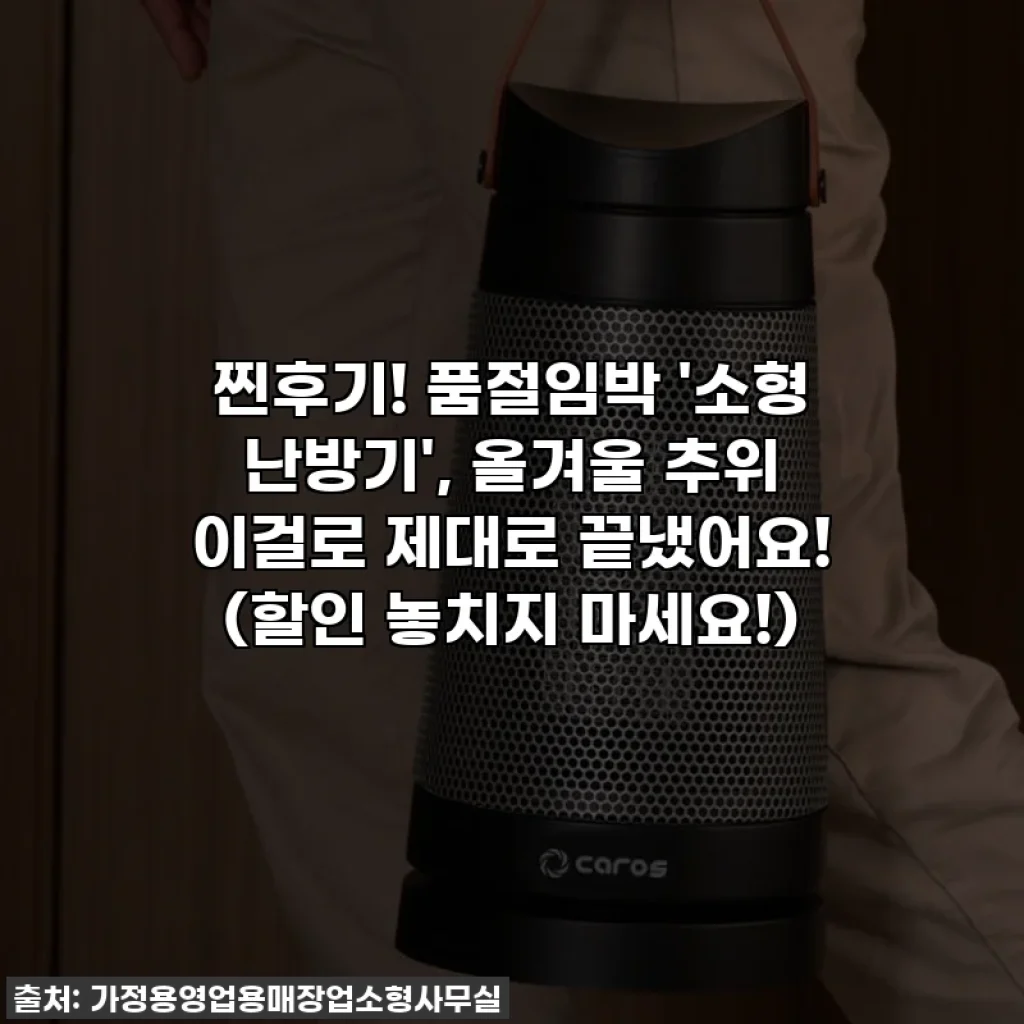 찐후기! 품절임박 '소형 난방기', 올겨울 추위 이걸로 제대로 끝냈어요! (할인 놓치지 마세요!)