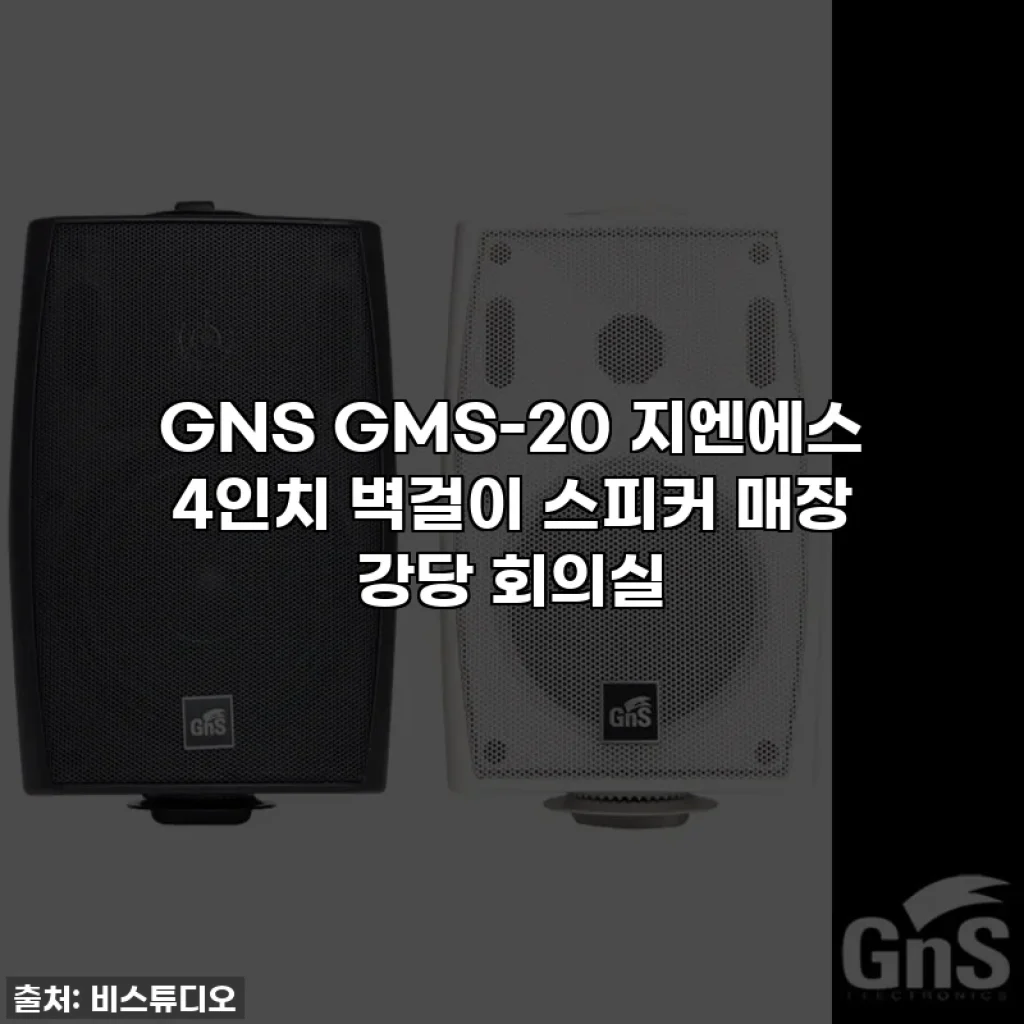 GNS GMS-20 지엔에스 4인치 벽걸이 스피커 매장 강당 회의실