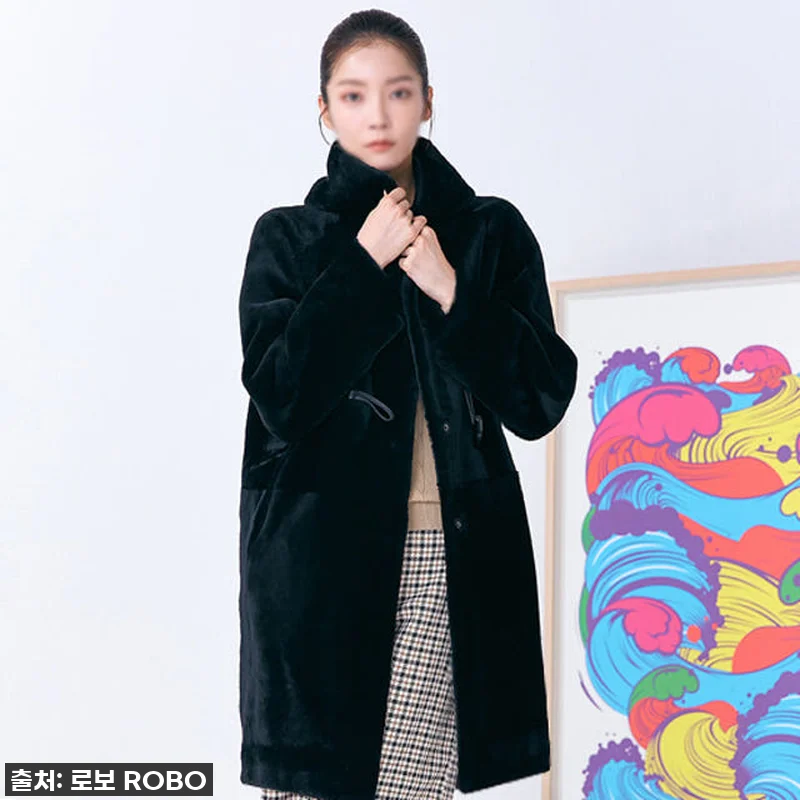 로보 리버시블 롱 무스탕, 겨울 코디 관련 이미지 3