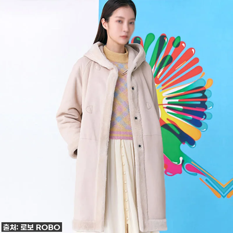 로보 리버시블 롱 무스탕, 겨울 코디 관련 이미지 4