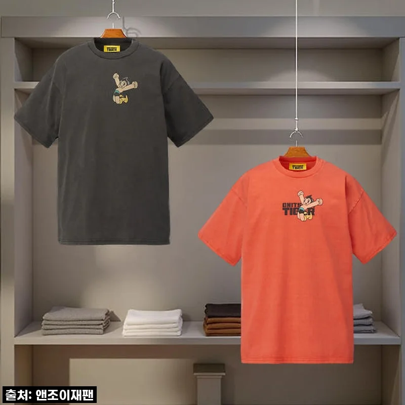 오니츠카타이거 아톰 워시드 오버사이즈 반팔 티셔츠, 이건 무조건 찐후기! 품절되기 전에 달려요!
