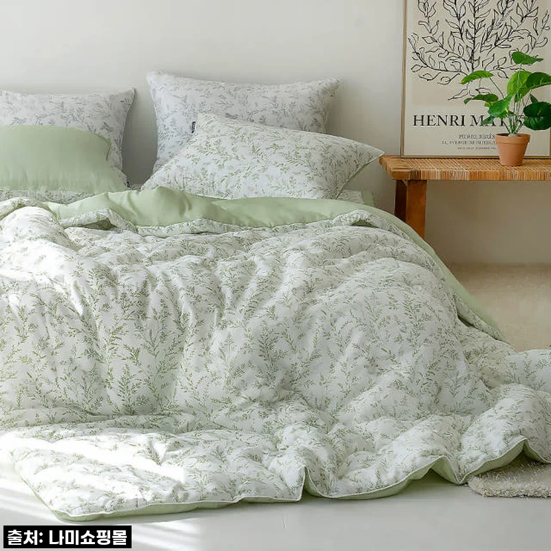 텐셀 모달 100 알러지케어 따뜻한 옥수수솜 두꺼운 겨울 모달 이브자리 차렵 이불 SS