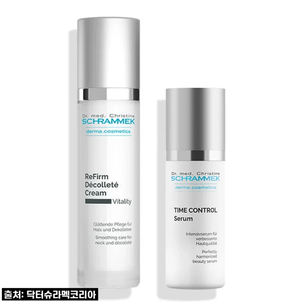 나이테처럼 깊어진 목주름? 닥터슈라멕 타임 컨트롤 데콜테 세트로 우아함 되찾기! (내돈내산 찐후기)