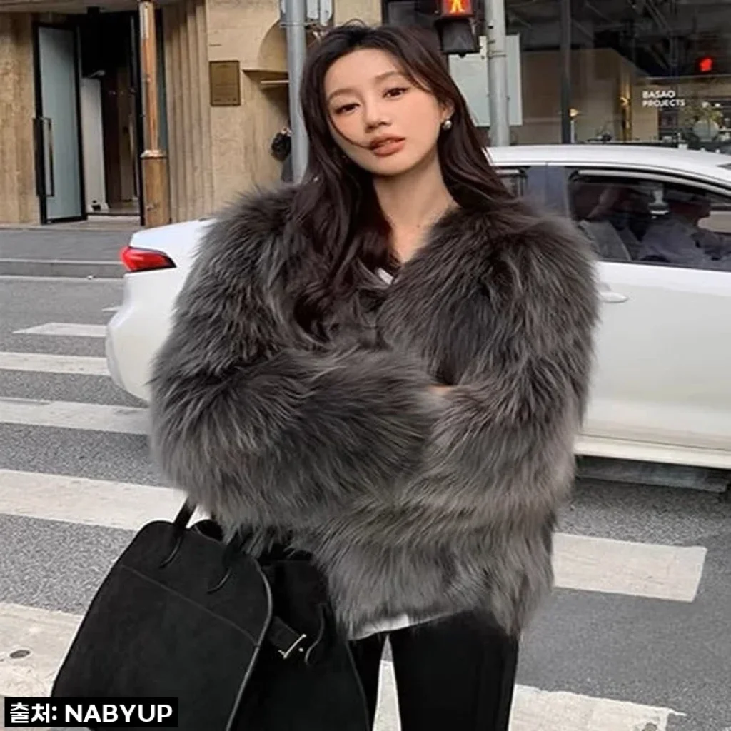 ❄️ 올겨울 품절 대란템! 리얼 폭스퍼 숏패딩, 이 가격 실화?! 직접 입어보니 감탄만 나와요!