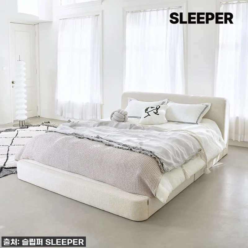 슬립퍼 아치 패브릭 침대 프레임, 라 관련 이미지 1