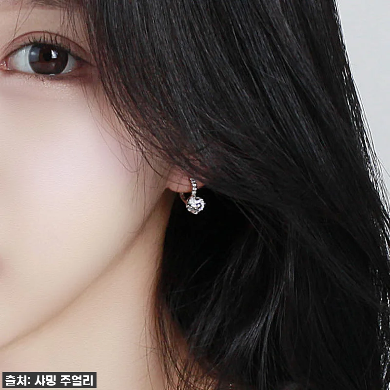 3부 5부 다이아 귀걸이 천연 GIA 관련 이미지 1