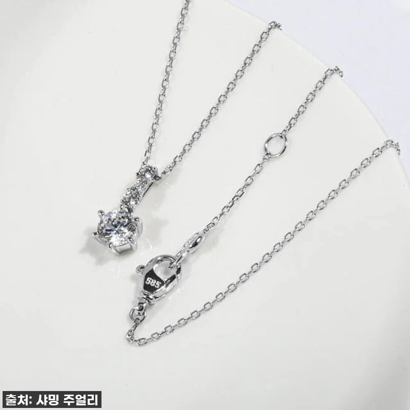 5부 다이아 목걸이 천연 GIA F 관련 이미지 2