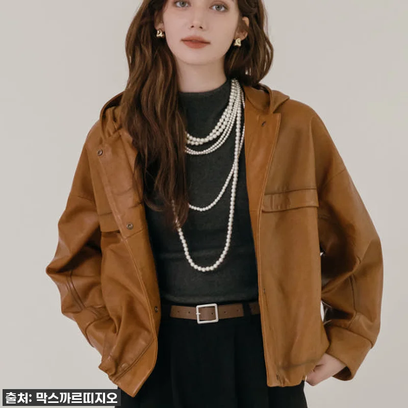 봄 가을 내내 손이 갈 프리미엄 리얼 양가죽 소프트 레더 후드 자켓, 직접 입어보니! 8 봄 가을 내내 손이 갈 프리미엄 리얼 관련 이미지 3