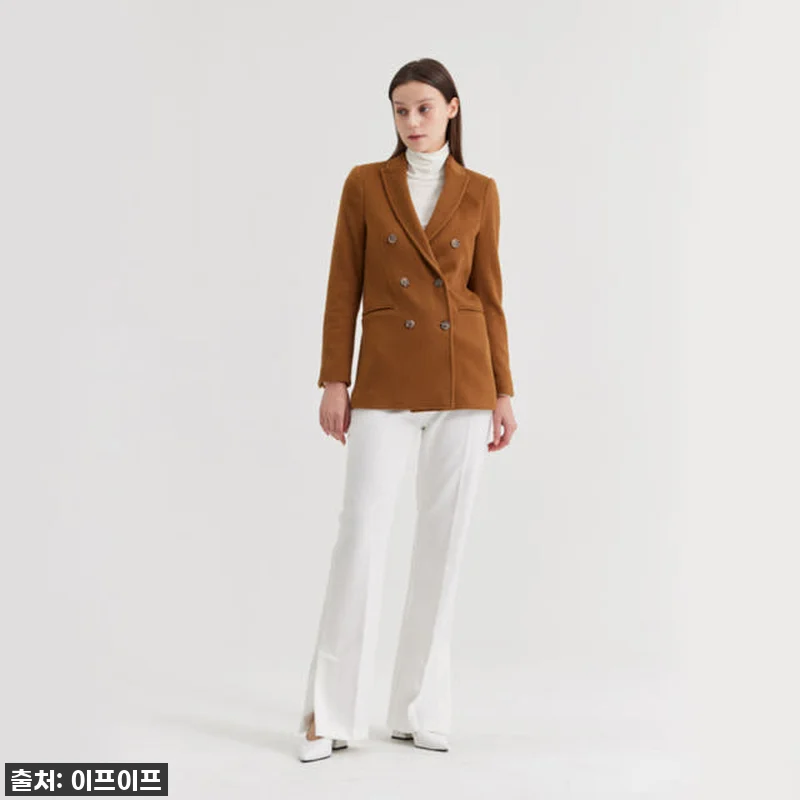 크램38 오로라 카멜 더블 버튼 자켓 관련 이미지 3