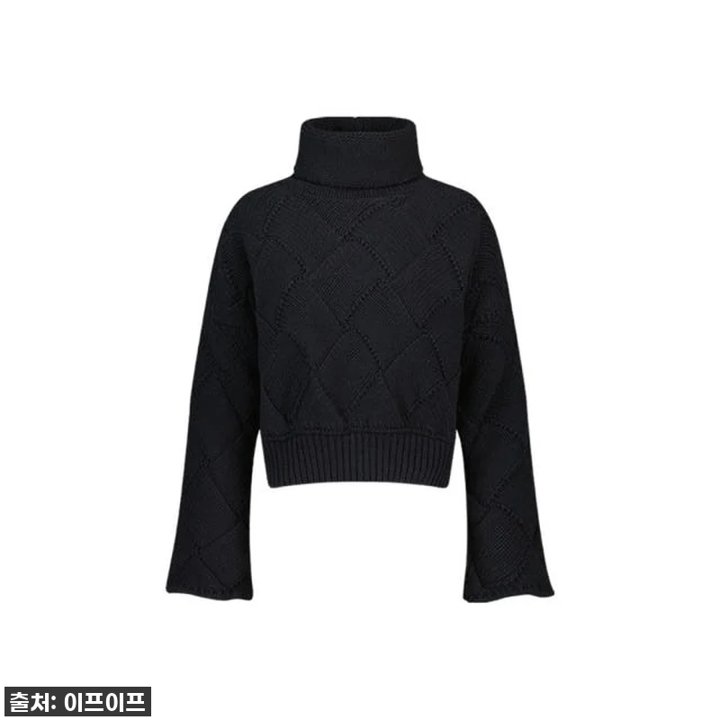 크램38 레오노라 블랙 터틀넥 니트 관련 이미지 4