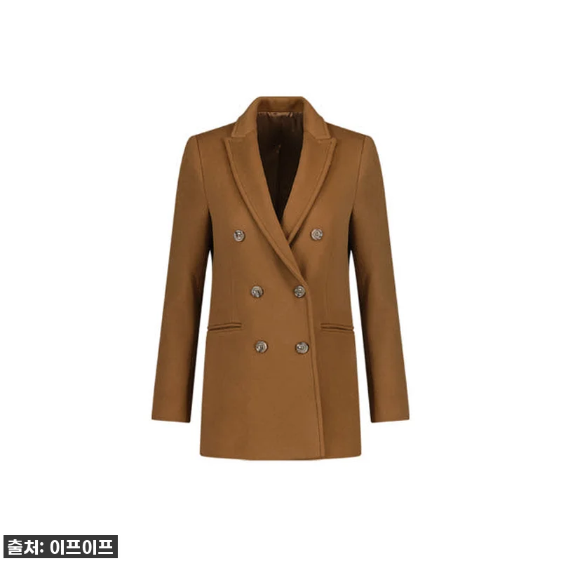 크램38 오로라 카멜 더블 버튼 자켓 관련 이미지 4