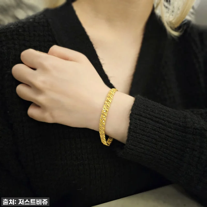 24K 면 체인 광폭 남자 순금팔찌, 관련 이미지 9