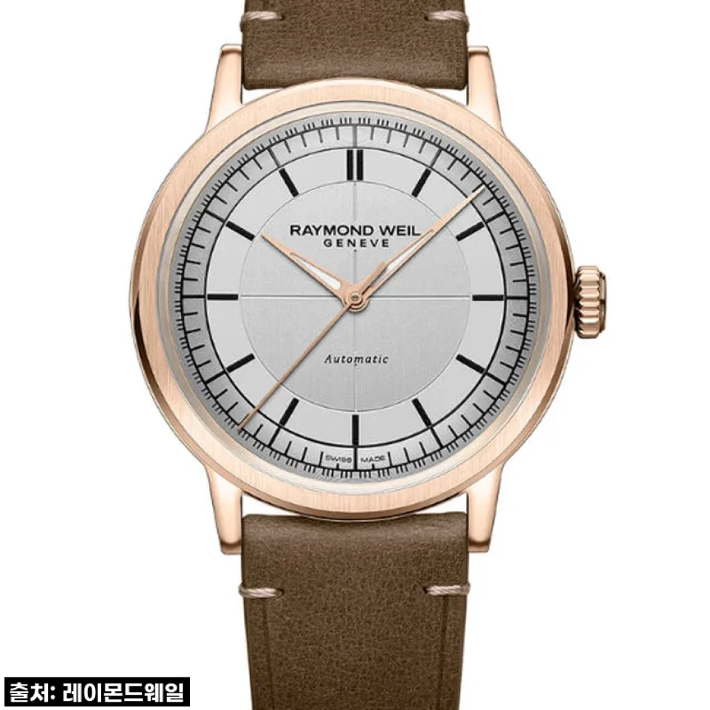 시간을 담은 예술, 밀레짐 골드 실버 다이얼 가죽 39mm 시계, 직접 착용해본 솔직 후기!