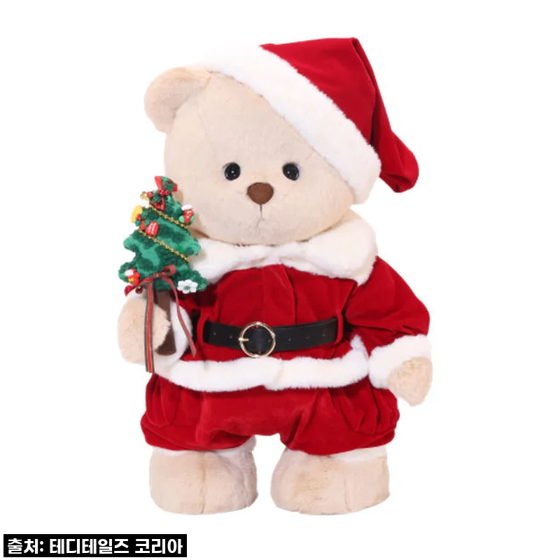 테디테일즈 크리스마스 에디션 레나베어 밀크티, 보면 볼수록 스며드는 우리 집 행복 요정! (60cm 피규어 인형 솔직 후기)