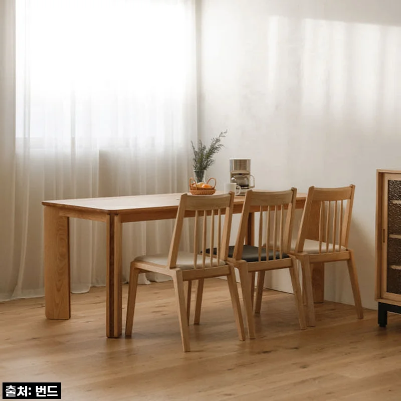 번드 리브 원목 식탁 테이블 오크 1600, 우리 집 분위기 확 살려준 솔직 사용후기!