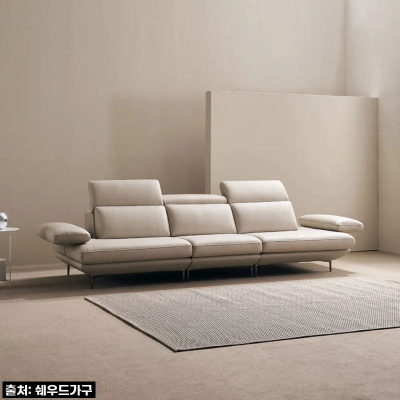 우리 집 거실의 품격을 더하다! 쉐우드가구 모담 이태리 천연통가죽 팔걸이 스윙 소파 4인용 솔직 후기