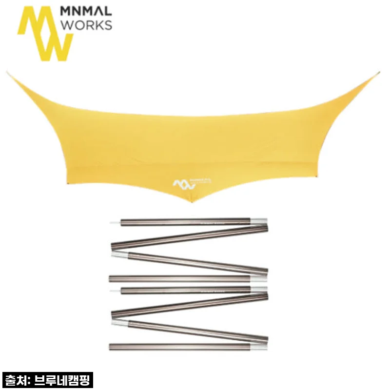 미니멀웍스 블루홀 옥타 메인폴 28 2개 포함 블랙코팅 타프 캠핑 그늘막 사용후기