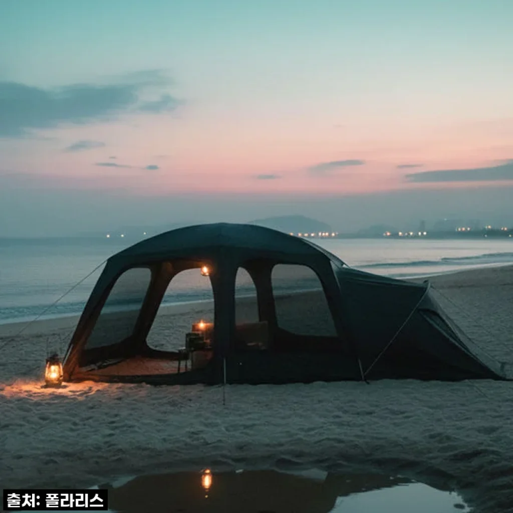 폴라리스 허브 루나돔 쉘터 텐트 돔, 직접 사용해 본 한 달 후기