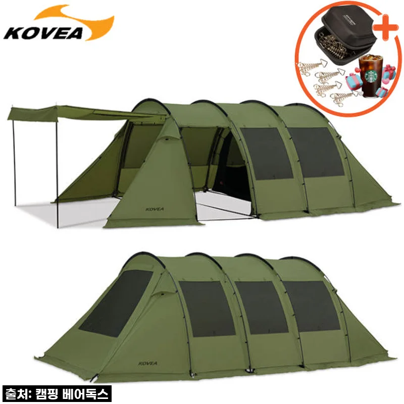 코베아 몬스터 카키 텐트 풀세트 터널형, 직접 사용해 본 생생 후기