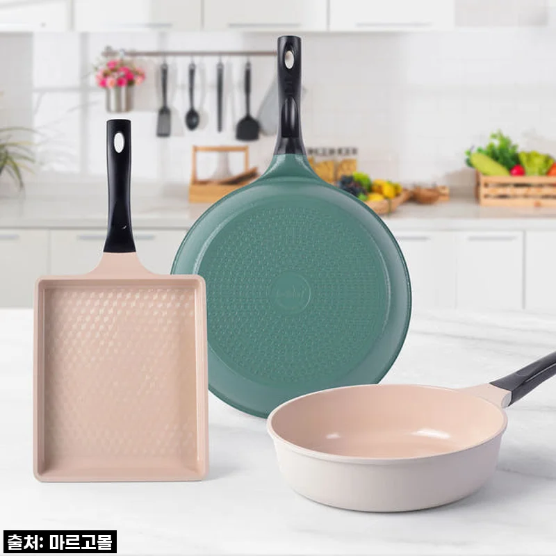 마르고몰 프리미엄 세라믹 후라이팬 세트 사용후기 - 부드러운 요리와 주방 분위기까지 완성