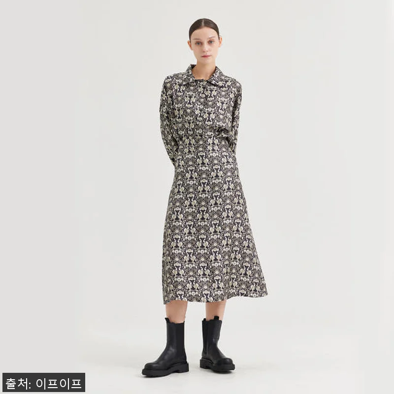 크램38 자라 실크 플라워 패턴 프린 관련 이미지 1