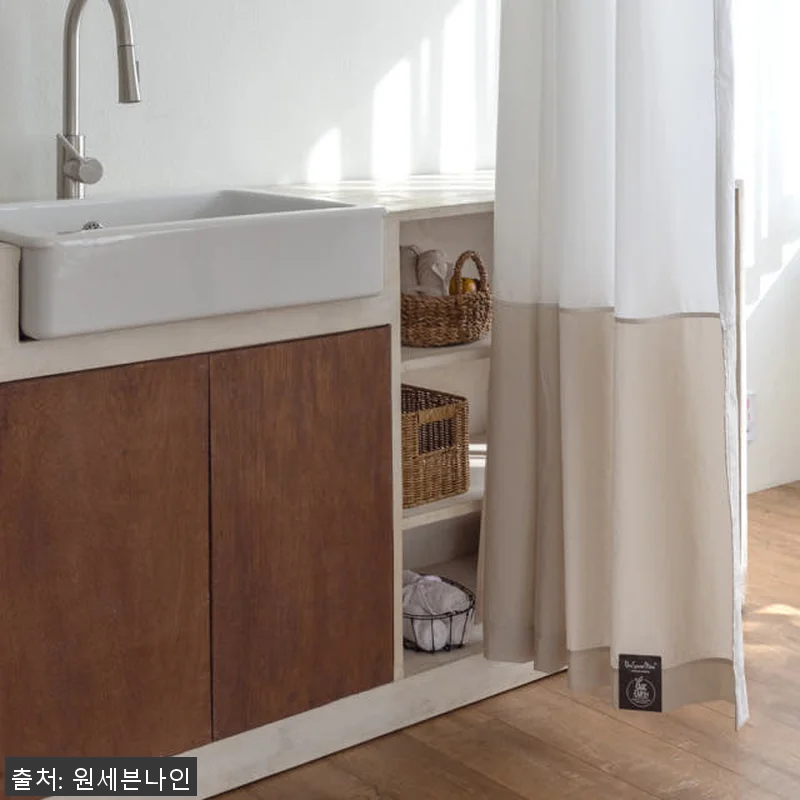 원세븐나인 리사이클 샤워커튼 사용 후 관련 이미지 1