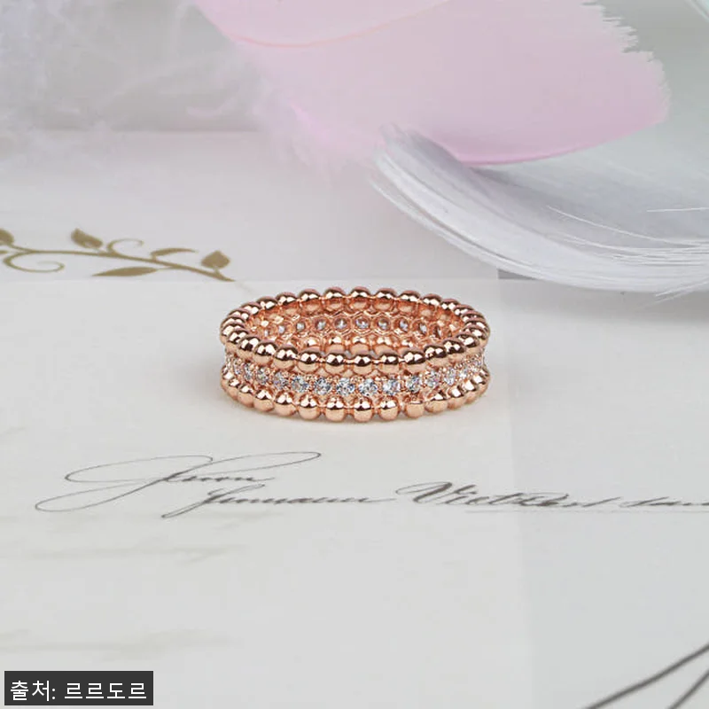 14K 18K 두줄 볼 큐빅 볼드 이 관련 이미지 1