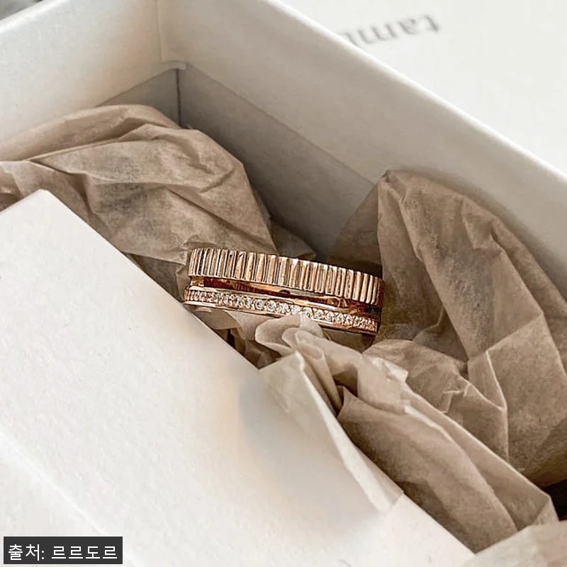 14k 두줄 볼드 반지 물결 검지 중 관련 이미지 1