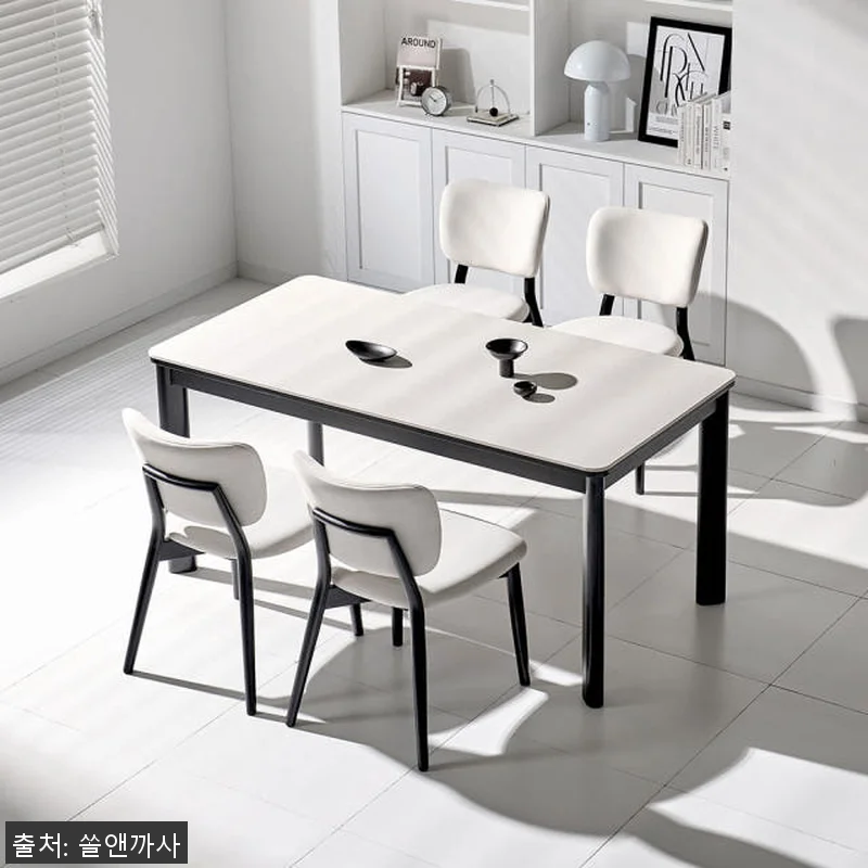 쏠앤까사 블랙 어반 고무나무 원목 포 관련 이미지 1