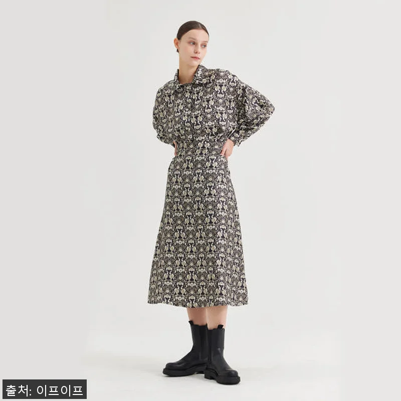 크램38 자라 실크 플라워 패턴 프린 관련 이미지 2