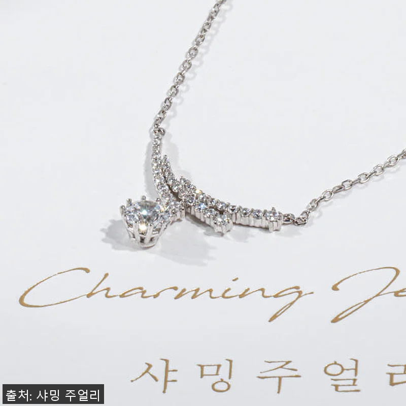 5부 다이아 목걸이 천연 현대 우신 관련 이미지 2