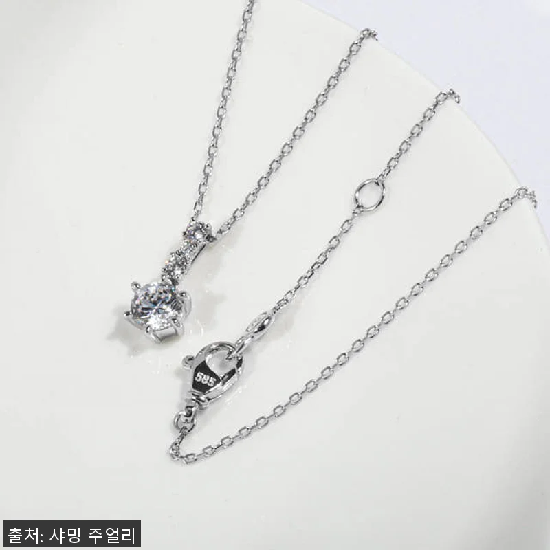 5부 다이아 목걸이 천연 현대 우신 관련 이미지 2