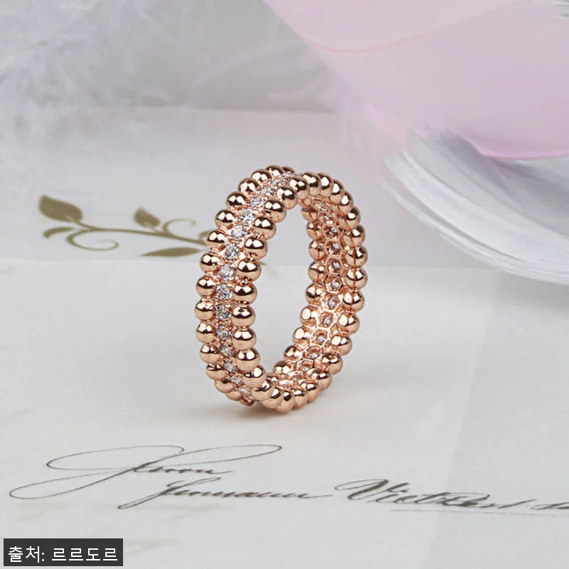 14K 18K 두줄 볼 큐빅 볼드 이 관련 이미지 2