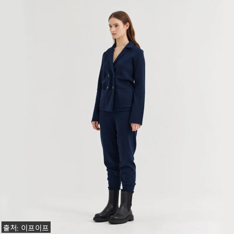 크램38 안젤루 블루 조거 니트 팬츠 관련 이미지 2