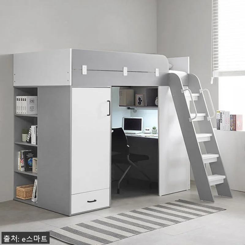 e스마트 하우스 독서실책상 수납형 벙 관련 이미지 1