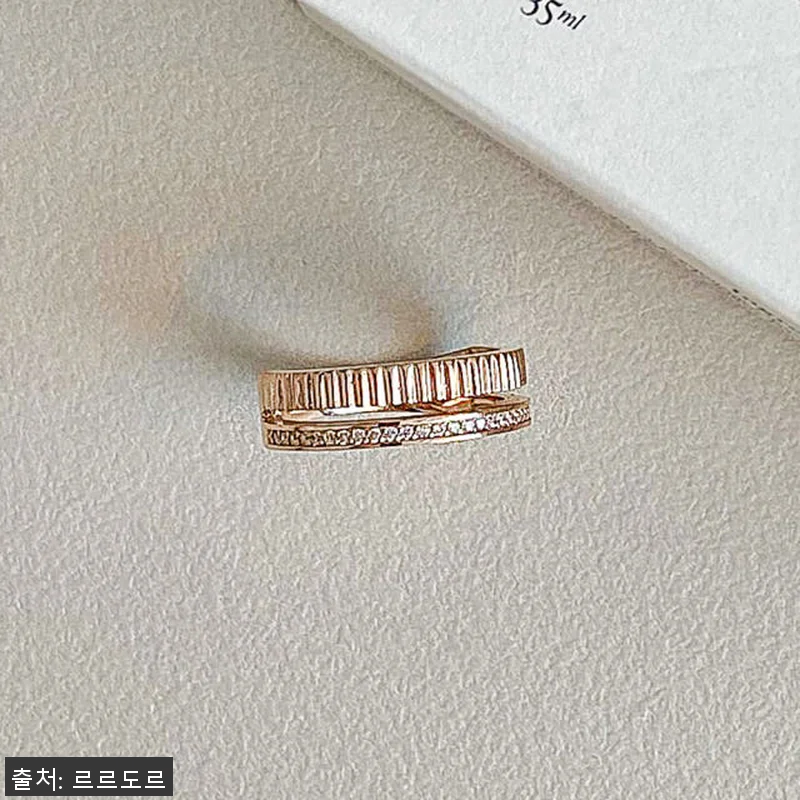 14k 두줄 볼드 반지 물결 검지 중 관련 이미지 2