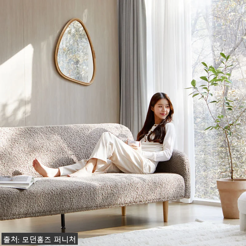 모던홈즈 트리밍 부클 패브릭 3인용 관련 이미지 3