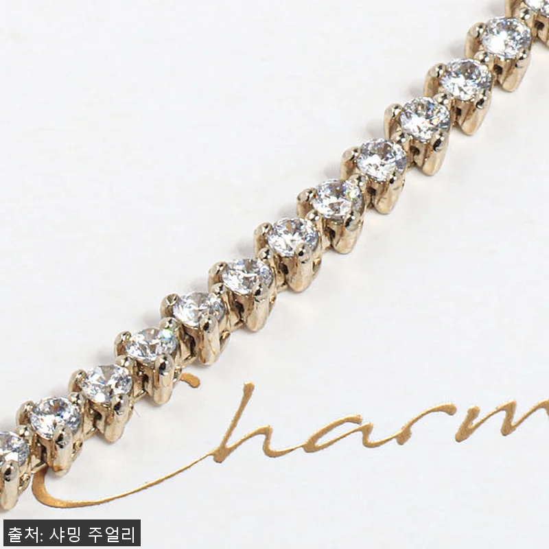 다이아 테니스 팔찌 2미리 랩 3프롱 관련 이미지 3