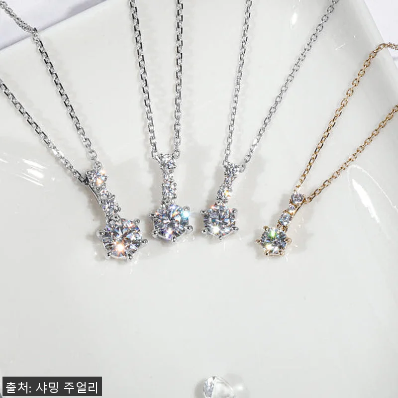 5부 다이아 목걸이 천연 현대 우신 관련 이미지 3