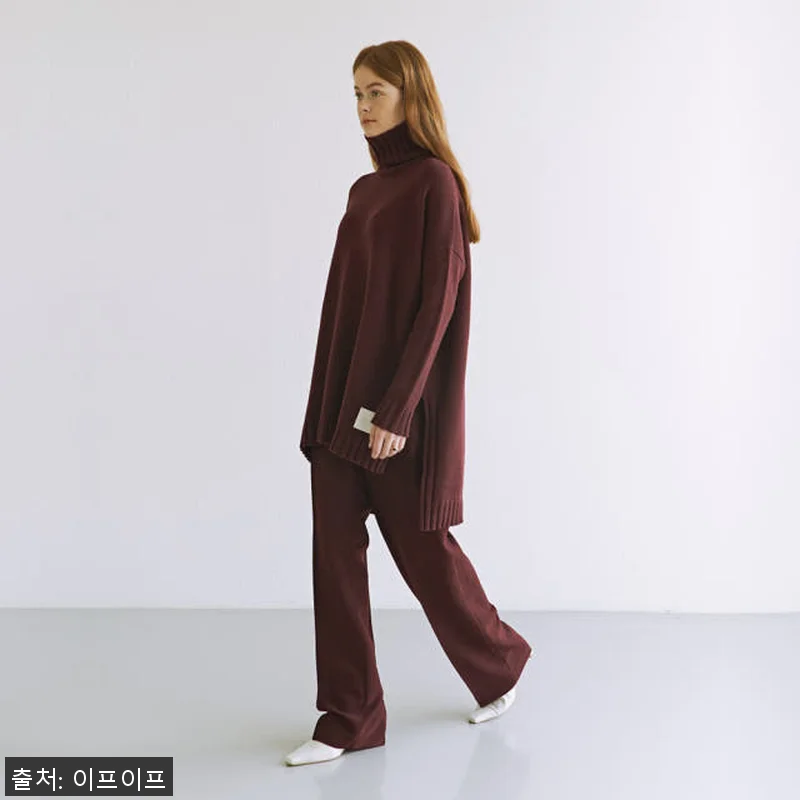 크램38 지론 버건디 넥워머 니트, 관련 이미지 3