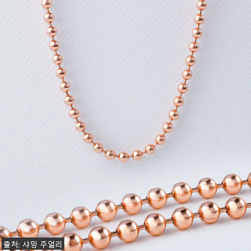 군번 줄 목걸이 볼 체인 14K 2미 관련 이미지 2