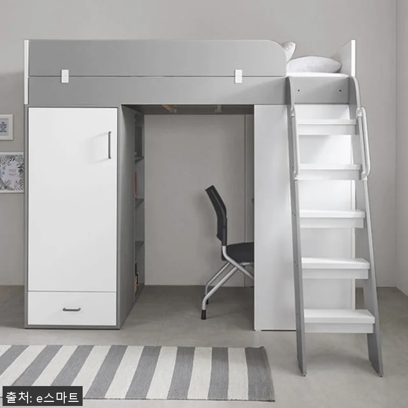 e스마트 하우스 독서실책상 수납형 벙 관련 이미지 2