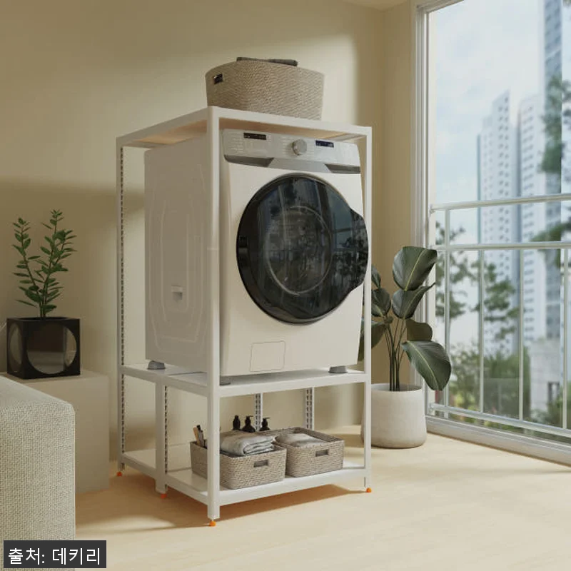 데키리 세탁기 선반 건조기 랙 앵글 관련 이미지 2