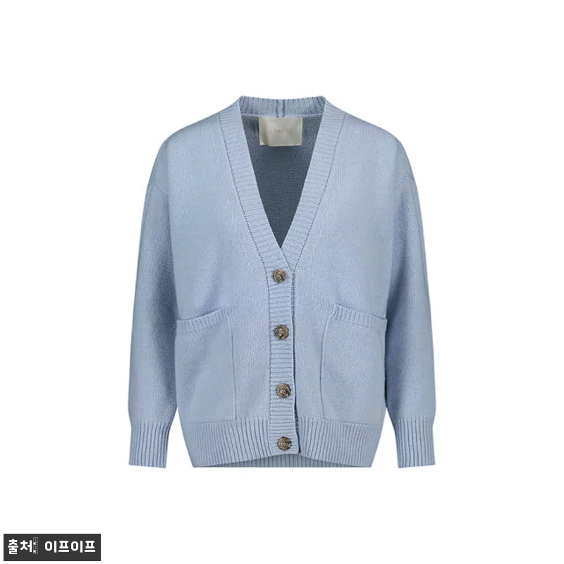 크램38 델피나 스카이블루 니트 가디 관련 이미지 4
