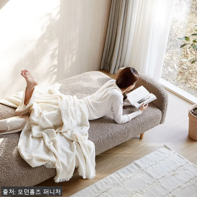 모던홈즈 트리밍 부클 패브릭 3인용 관련 이미지 4