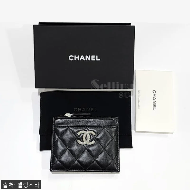 샤넬 CC로고 스퀘어 지퍼 동전 카드 관련 이미지 4