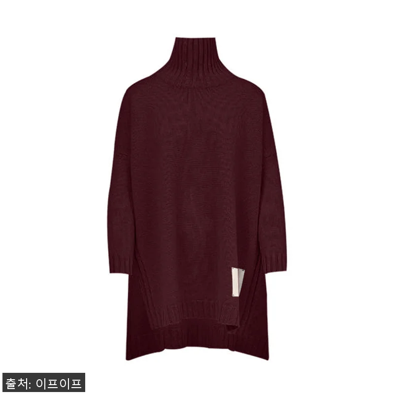 크램38 지론 버건디 넥워머 니트, 관련 이미지 4